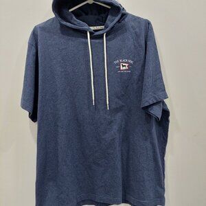 The Black Dog Men's Short Sleeve Hoodie, Size M